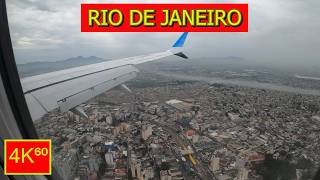 4K⁶⁰  👉 PLANE LANDING ✈️  RIO DE JANEIRO  BRAZIL ☀️ [upl. by Irtimed]