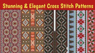 Stunning amp Elegant Cross Stitch PatternsCharsuti Embroidery Design Ideascookncraftainment [upl. by Enniroc]