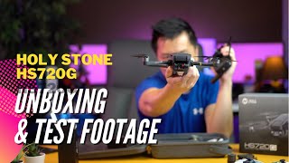 Is this affordable drone any good Holystone HS720G Drone  UNBOXING amp TEST FOOTAGE [upl. by Lloyd770]