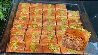 HAZIR YUFKADAN EN İYİ BAKLAVA TARİFİ👍💯 BAYRAMA ÇITIR ÇITIR CEVİZLİ EV BAKLAVASI TARİFİ😋 [upl. by Ellerrehc]