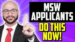 DO THIS NOW if applying to an MSW program this year [upl. by Drahsir140]