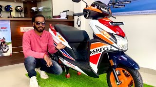 New Honda DIO 125 HSmart 2024 OBD2  REPSOL Detailed Review  On Road Price Mileage [upl. by Nameerf582]