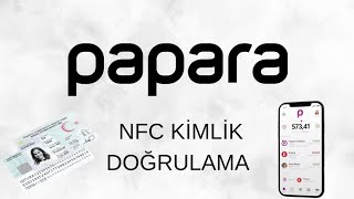 Papara Nfc Kimlik Doğrulama  Papara Kimlik Okutma [upl. by Nattie]