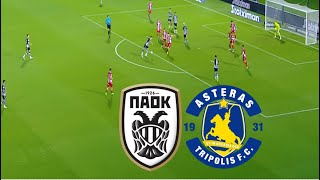 Asteras 12 PAOK Highlights amp Goals  Greece Super League 202425 [upl. by Nuahsar]