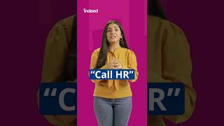 Things To Do Before Using The ‘Call HR’ Button on Indeed  Indeed India shorts [upl. by Kacie]