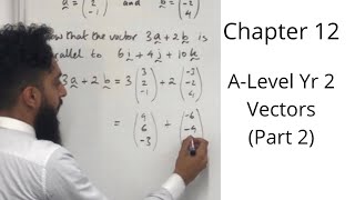 Edexcel ALevel Maths Vectors part 2 [upl. by Ettenaej]