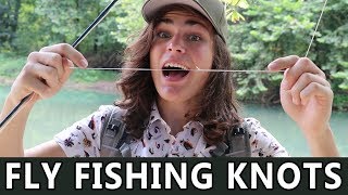 WILDsides How to Tie Five Fly Fishing Knots [upl. by Nikkie720]