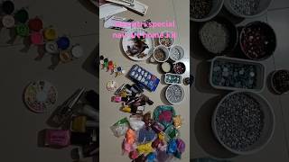 Navratri special nail art home kit share nailart kithome simple nailstrending shorts viral [upl. by Seuqramed]