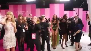 Kaylor backstage Victorias Secret Fashion Show 2013 [upl. by Lebezej483]