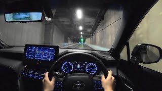 【Test Drive】20202021 New Toyota HARRIERVENZA HYBRID 25L EFour  POV Night Drive [upl. by Leod]