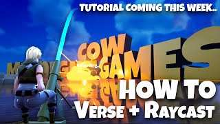 HOW To  Verse and Raycasting  Tutorial Incoming [upl. by Gwendolen309]