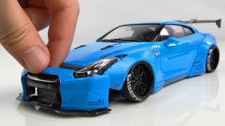 How to Build a Super Realistic Nissan GTR R35 Liberty Walk Step by Step [upl. by Alaet]