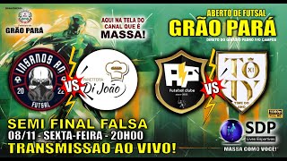 SEMI FINAIS FALSAS DO ABERTO DE FUTSAL DE GRÃO PARÁ [upl. by Ardnuasac562]