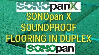 SONOpan X Soundproof Flooring in Duplex [upl. by Chilt]