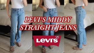 Levis Middy Straight Jeans Review amp TryOn [upl. by Herrmann]