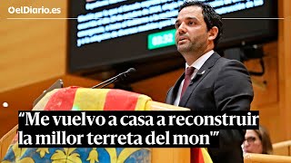 El alcalde de PATERNA lleva al SENADO una BANDERA valenciana con FANGO [upl. by Harod]