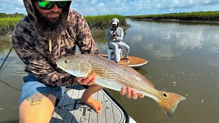 “Low Tide Low Life”  Sight casting redfish on fly and spin in Saint Augustine Florida [upl. by Alekal]