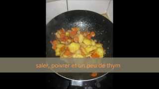 pomme de terre sautée au wok avec des carottes [upl. by Noiramed]