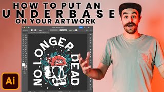 How to setup an UNDERBASE on your artwork for Screenprinting [upl. by Mitman]