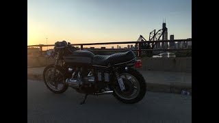 1978 Honda Goldwing GL1000 Cafe Racer startup [upl. by Nilrak]