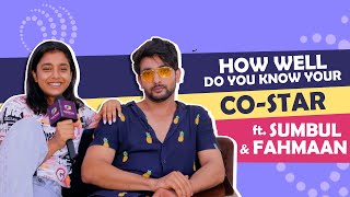 How Well Do You Know Each Other Ft Fahmaan Khan amp Sumbul Touqeer [upl. by Stephani]