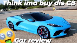 Full review C8 corvette Rapid blue forgiato rims red interior CJON32s shorts trending car [upl. by Ntisuj]