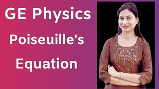 Lecture11 Poiseuilles Equation Unit1 GEI [upl. by Kenti]