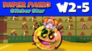 Paper Mario Sticker Star  Gameplay Walkthrough World 25  Drybake Stadium Nintendo 3DS [upl. by Liuka]