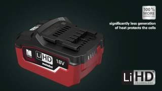 LiHD Revolutionary Metabo battery pack technology for new extreme performance English [upl. by Annirtak]