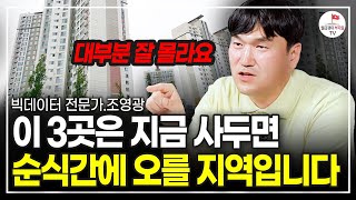 앞으로 오를 지역 3곳 보여드릴게요 이 지역 이런 집 사세요 빅데이터 전문가 조영광 풀버전 [upl. by Lemrac]