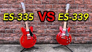 Epiphone ES335 PRO と ES339を比較 [upl. by Aniratac]