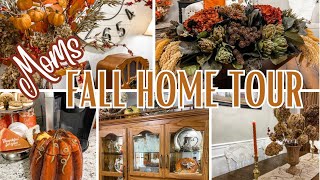 FALL HOME TOUR  MOMS COZY FALL DECOR 2023🍁🍂 [upl. by Bully213]