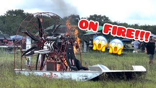 2000HP Airboat drag racing Gone Wrong [upl. by Ronoel28]