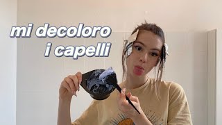 VLOG MI DECOLORO I CAPELLI DA SOLA ♡ vittoriamiles [upl. by Sallad]