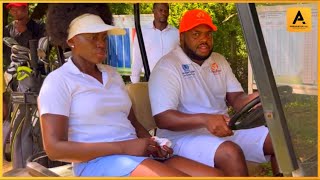 AKOTHEE amp BOYFRIEND NELLY OAKS  PLAY GOLF DURING AKOTHEE FOUNDATION CHARITY EVENT [upl. by Adyaj701]