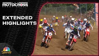 Pro Motocross 2024 EXTENDED HIGHLIGHTS Round 6 at RedBud  7624  Motorsports on NBC [upl. by Neerol]