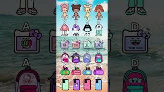 ABCD Cute Look Choose your favourite look tocalife tocalifeworld tocaboca shorts [upl. by Nauqit]