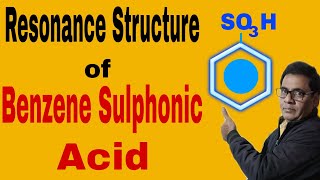 Resonance Structure of Benzene Sulphonic Acid 19  NEET IITJEE [upl. by Elrae]