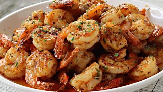 Quick amp Easy Garlic Butter Shrimp  How To Make Garlic Butter Shrimp Skillet [upl. by Alpheus]