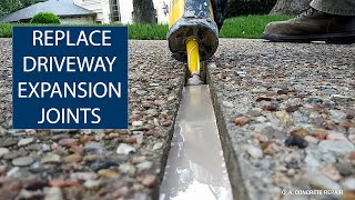 EXPANSION JOINT REPLACEMENT OF CONCRETE DRIVEWAYS [upl. by Fabio]