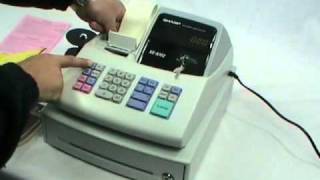 Sharp XEA102 Cash register Installation video [upl. by Halfdan483]