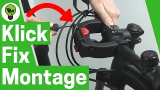 Klickfix Montage ✅ GENIALE ANLEITUNG Wie Lenkeradapter für Fahrradkorb amp Tasche Vorne Befestigen [upl. by Farnham]