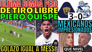 IGUALITO A MESSI BRUTAL PIERO QUISPE DE TIRO LIBRE GOLAZO AL ÚLTIMO MINUTO PUMAS VS PUEBLA SORPRENDE [upl. by Ayrad306]