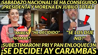 SABADAZO NACIONAL AAY CARAMBAS SE DECIDE ENLOQQUECE TODOS PRESIDENTA MANIFIESTA BOOM HOY [upl. by Saibot257]