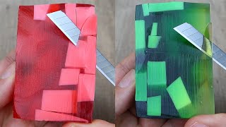 Relaxing Soap Cutting ASMR Satisfying Soap and lipstick cutting Corte de jabón  922 [upl. by Ynottirb]