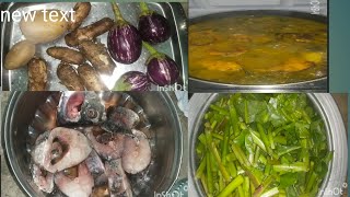 pue sag aloo arbi bangan mix salanruhhu Machi yummy 😋 like share and subscribe to my channel [upl. by Chandler]