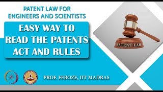 Easy way to read the Patents Act and Rules [upl. by Burd]