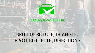 Bruit de rotule triangle pivot biellette  direction   Anti Arnaque Auto [upl. by Mishaan]