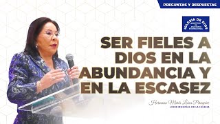 Ser fieles a Dios en la abundancia y en la escasez  Hna María Luisa Piraquive  IDMJI [upl. by Clynes]