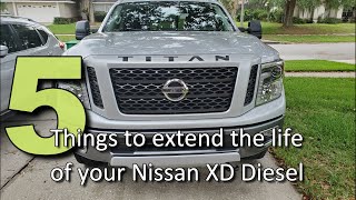 5 Things to extend the life of your Nissan Titan XD Diesel [upl. by Eimilb53]